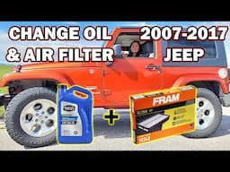 How to change the oil & air filter & reset oil life in Jeep Wranglers JK years 2007-2017.