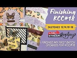 Finishing my first 18 cards for #kcc18