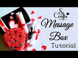 Message Box tutorial ✂️ Handmade paper craft ideas | birthday anniversary S Crafts
