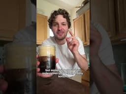 Noah’s morning coffee of choice: the trending espresso tonic.