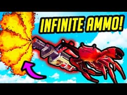 I Built An INFINITE AMMO Flamethrower in Crab Champions!