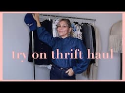 TRY ON THRIFT HAUL 🛍️ A BURBERRY TRENCH & RALPH LAUREN BLAZER! 🧥 THE JO DEDES AESTHETIC