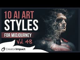 10 DARK & FUN Midjourney Prompts Styles & Phrases: Vol 48
