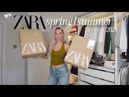 *HUGE* spring/summer zara try on haul 2025 💐