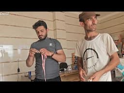 Davoud and Akram's new house, nomadic life, buying a water heater