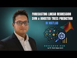 Forecast Time Series Data in MATLAB | Regression Learner App, SVM & Boosted Trees