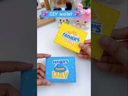 DIY Wallet 💖 Easy Paper craft (Fathers Day gift idea) #diy #craft #handmade  #art #papercraft