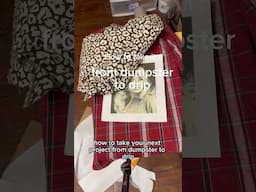 Take your next project from dumpster to drip.  #thriftflip #upcycledfashion #fashionreborn