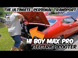 The Hiboy MAX Pro Electric Scooter: The Ultimate Car Show And Drag Strip Companion #classiccar
