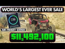 World's LARGEST EVER Sale in GTA ($11,492,100) Solo/Full Lobby/Max High Demand Bonus