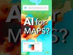 Generative AI for Mapping Software #esri #arcgismap  #geographicinformationsystem