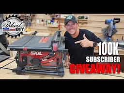 WIN A FREE TABLESAW! 100K Subscriber Giveaway