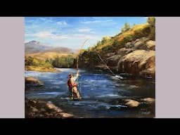 Fish On  Mastering Acrylic Landscape Techniques