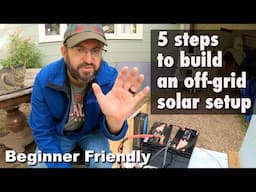 5 Steps to build a 12v LiFePO4 DIY off grid solar project. Start here before you build your project.