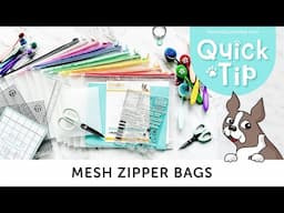 Why Crafters LOVE These Mesh Zipper Bags!