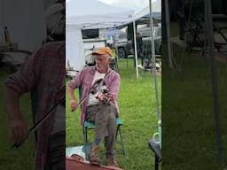 Dave Burns fiddling Mt Airy 2025