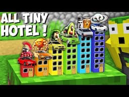 I Survive IN TINY BRAINROT SUPERCARS HOTELS in Minecraft ! BRR BRR PATAPIM UDIN DIN DUN GARAMARARAM!