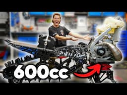 The 600cc 2 Stroke Snow Bike Build is Underway!