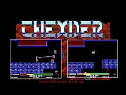 Thexder - gameplay - Game Arts / Sierra On-Line, 1987 - PC / DOS - NEC PC-88 DOS port - run and gun