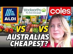 Is ALDI REALLY Australia's Cheapest Supermarket??? ALDI v's WOOLWORTHS v's COLES 🛒