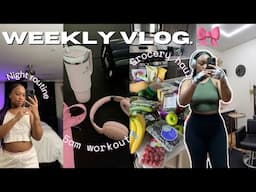 Diaries Of A Young Black Mommy|4am mornings, grocery haul,hair appt, gym days + more|Martiona Walker