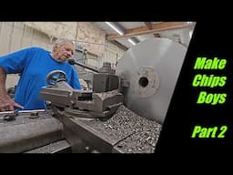 20" Axelson Lathe Making Chips :    Part 2