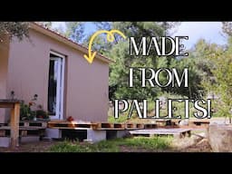 We Finally Moved into Our Pallet Cabin