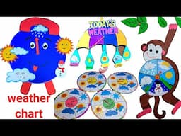 How to make Weather wheel model  || weather chart craft ideas