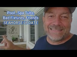 Swimming Pool Project Part 7 Pool Lights, Spa Tubs,American Work Crew, Sea Horse, Canadian Beaver