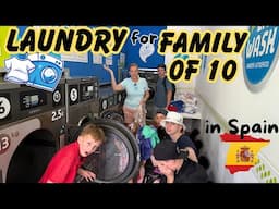 LAUNDRY for a Family of 10 in EUROPE!