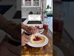 3 Ingredient healthy Strawberry Jam and Fresh Delicious Crepes #plantbased #strawberryseason