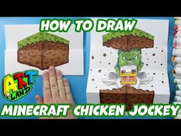 How to Draw a Minecraft Chicken Jockey Surprise Fold