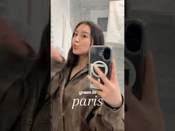 grwm in PARIS🇫🇷🍽️ #grwm #paris #makeup #france #grwmmakeup #shorts