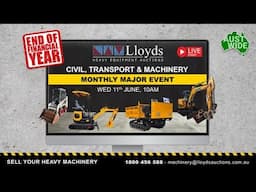 Lloyds Auctions LIVE Civil, Transport and Machinery Major Auction Event