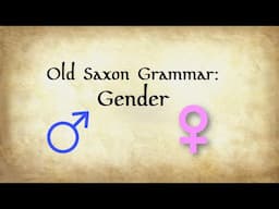 Old Saxon Grammar: Gender