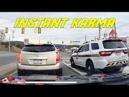 IDIOT ON HIS PHONE DOESN'T SEE THE COP RIGHT NEXT TO HIM