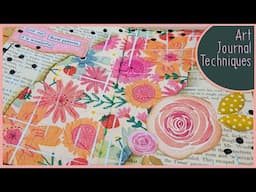 Paper Napkin Art Journal Collage 2025