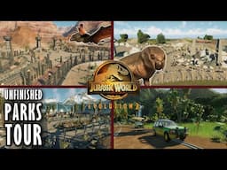 Jurassic Mad Max Race, JP: 30 Years Later, Jurassic Camps, and More! UNFINISHED PARKS TOUR! (JWE2)