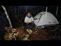 Winter Camping in a Snow storm