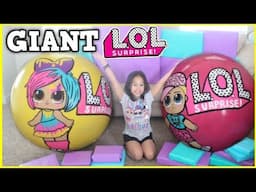 BIRTHDAY MORNING OPENING PRESENTS! ALI'S 8TH BIRTHDAY! GIANT LOL SURPRISE BALL POOPSIE SLIME UNICORN