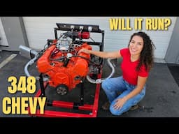 Will My 348 Chevy RUN? + Transmission Reveal For My Gasser Project (Bike Giveaway Winner Announced)