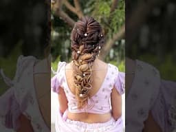 Messy hairstyle by:~ @pylptelhairstylist #braidal #easyhairstyles #hair #ytshorts #ytvideo