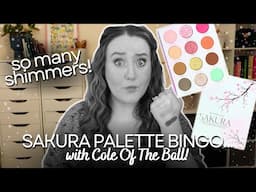 SAKURA PALETTE BINGO! The Pastel Roses Eyeshadow Roulette Challenge *With Cole Of The Ball!*