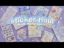 restarting my favorite hobby: nostalgic sticker haul ♡