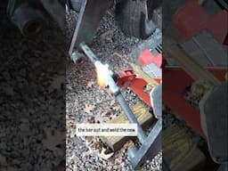 How would you straighten this pin? #repair #welding #torch