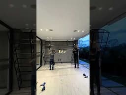Kệ tivi khung sắt mặt gỗ