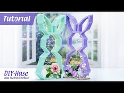 Hase aus Holzstäbchen basteln