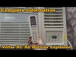 Voltas Window AC Display All Settings Explained | Voltas Window AC Best Settings