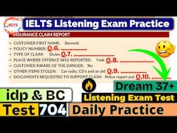 IELTS Listening Practice Test 2025 with Answers | Latest Test - 704
