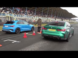 Modified Cars Drag Racing - M5 F90 Competition vs RS3 vs Plaid vs 800HP X3M vs 991 GT3 RS vs RS6 C8